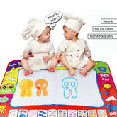 80 x 60cm Baby Kids Add Water with Magic Pen Doodle Painting Drawing Play Mat Toy - Smartx6